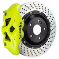 Brembo 11-18 Cayenne/S/GTS Rear GT BBK 4 Piston Cast 380x28 2pc Rotor Drilled- Fluo. Yellow 2S1.9005A7
