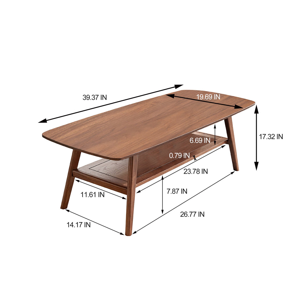 Center Table Low Table - 100% Solid Oak