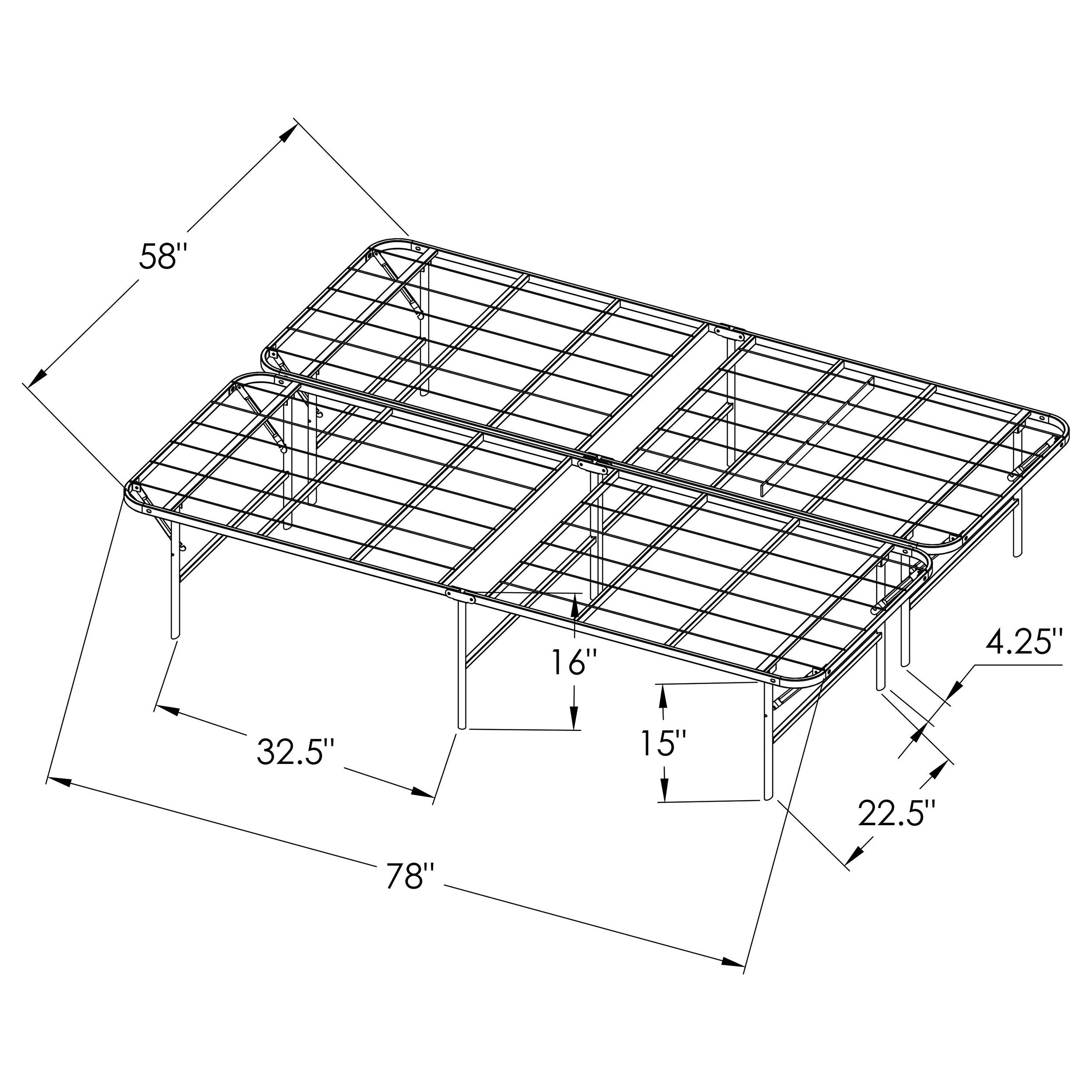 Black Queen Mattress Support