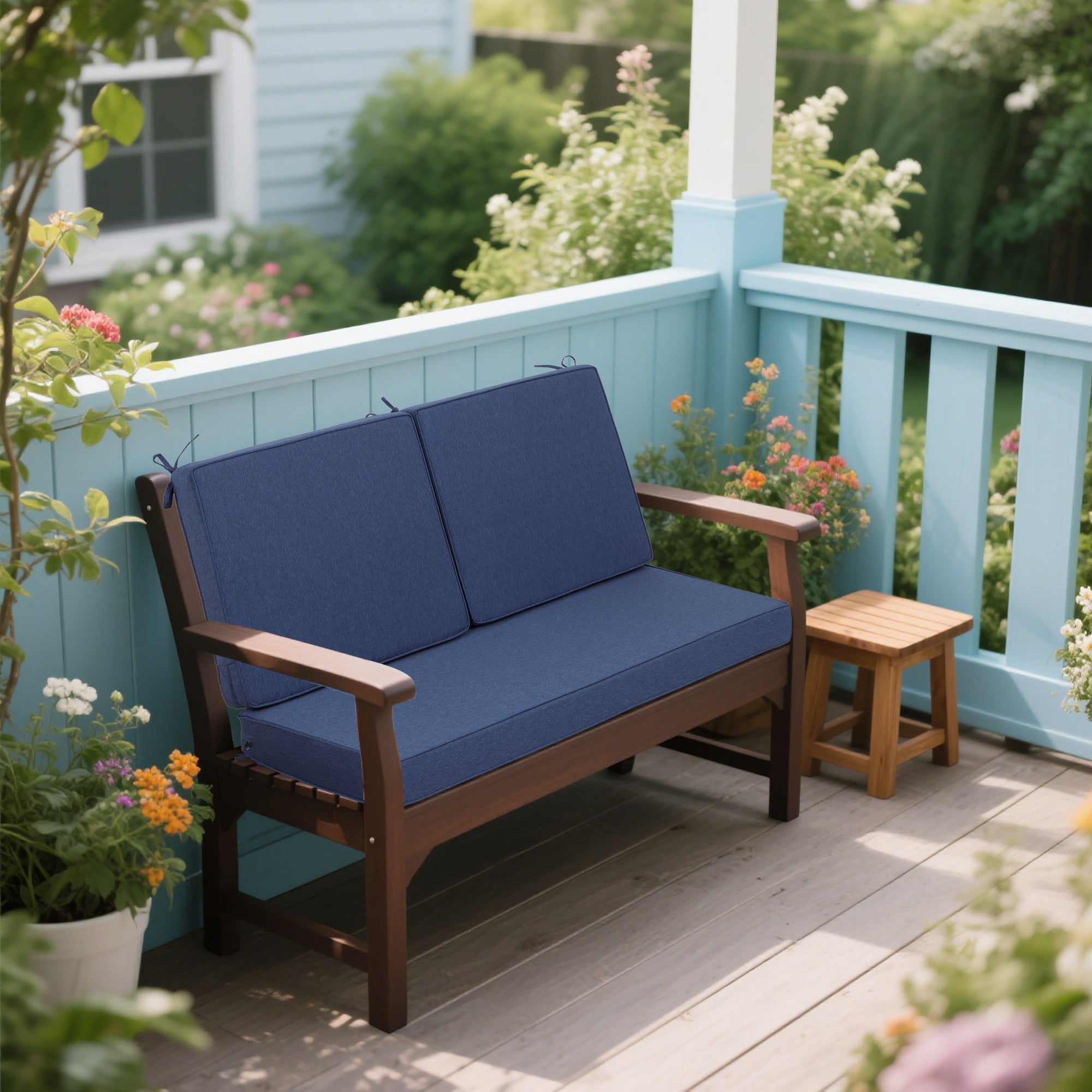 Outdoor Loveseat Cushion Set