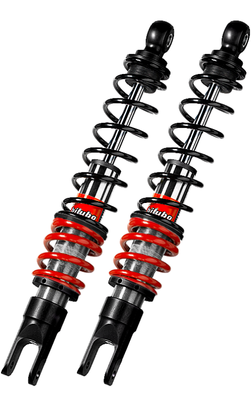 Bitubo Suspension Bitubo YGB0 Twinshocks Rear Adjustable: Spring Preload, Red And Black Springs SC150YGB01