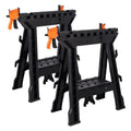 Folding Clamping Sawhorse Set of 2