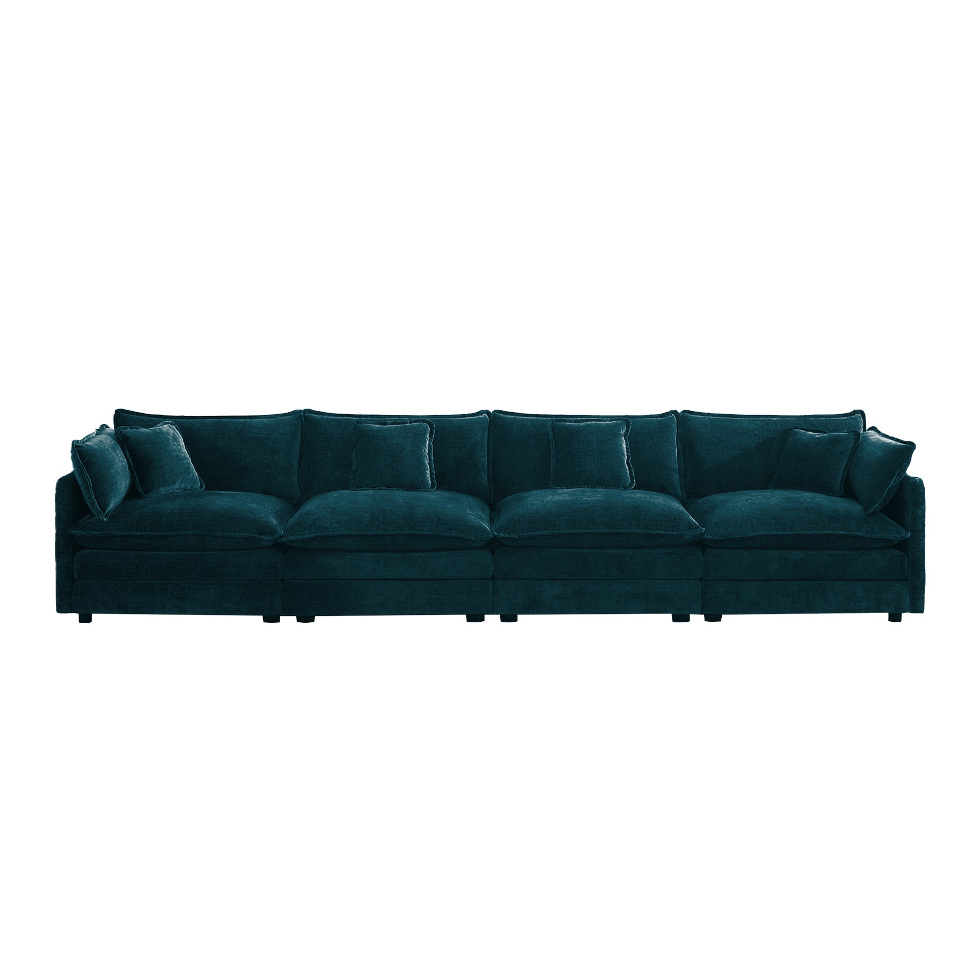 Free Combination Modular Sofa - 4 Seater Chenille Fabric