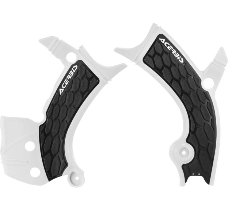 Acerbis 16-19 Yamaha YZ250F/YZ450F/YZ250FX/YZ450FX/WR250F/450F Frame Guards- X-Grip - White/Black 2689411035