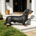 26 Inch Black and Tan Dachshund Statue
