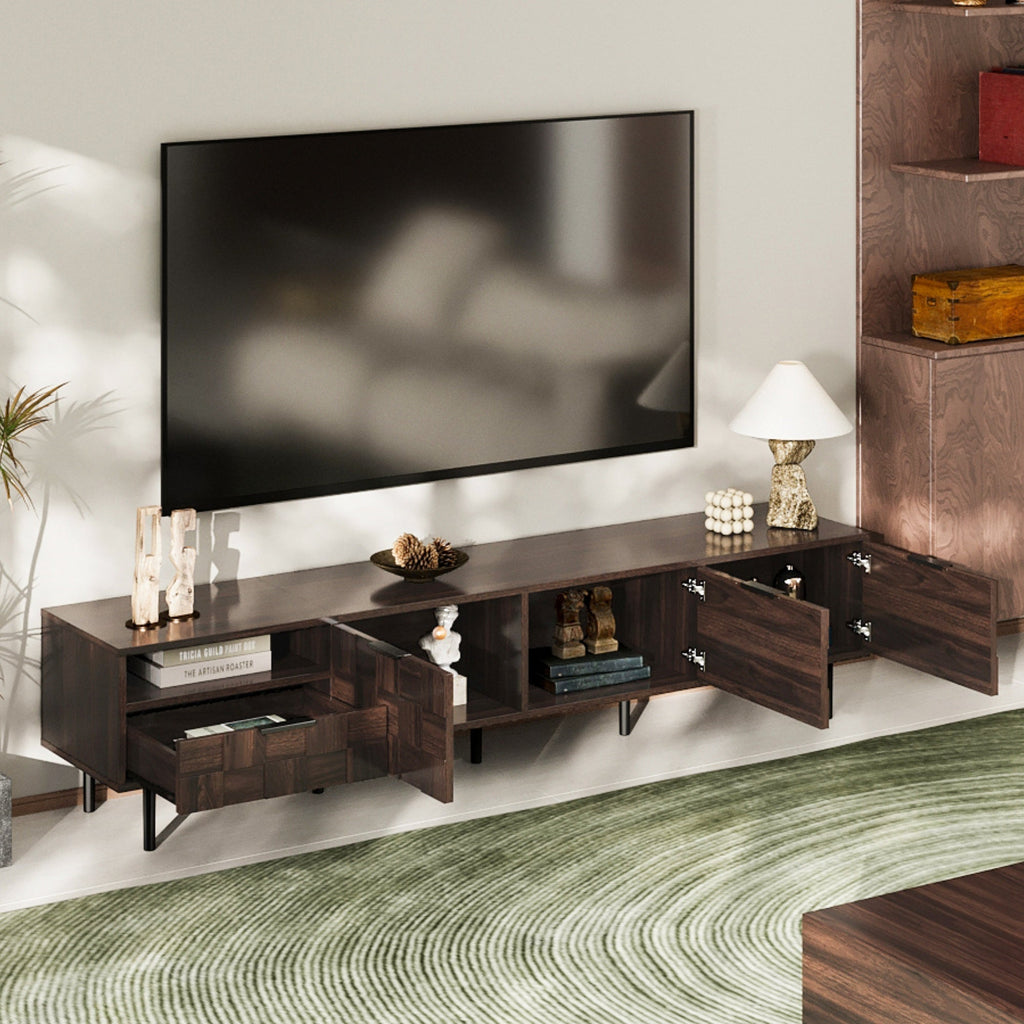 78" Mid Century Modern TV Stand for 65+ Inch TVs