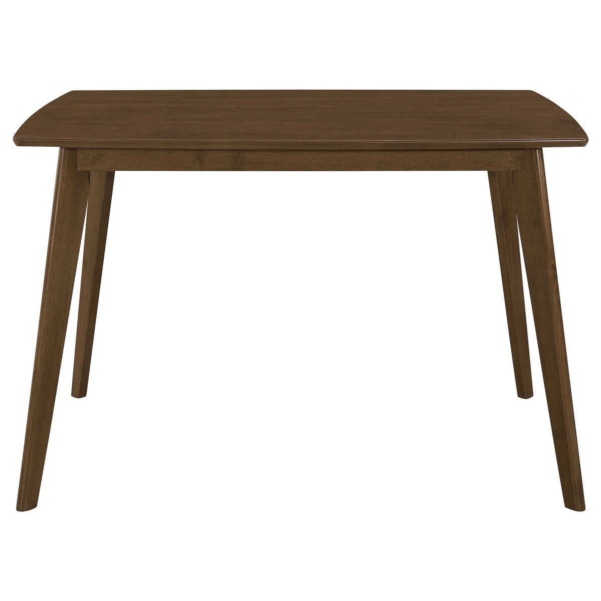 Retro Chestnut Dining Table with Angled Legs