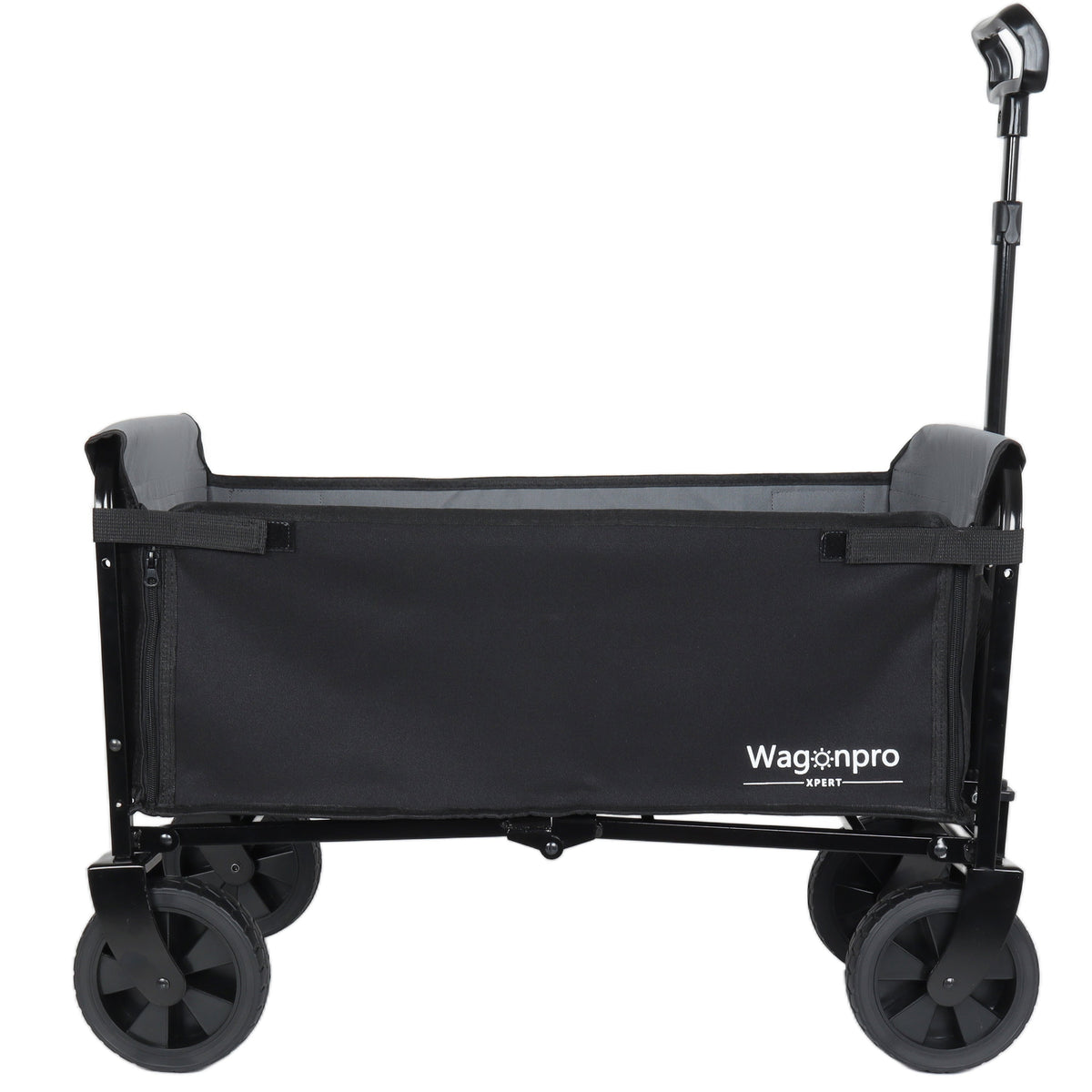 All-in-One Convertible Folding Trolley with Bench Seat and Dog Leash