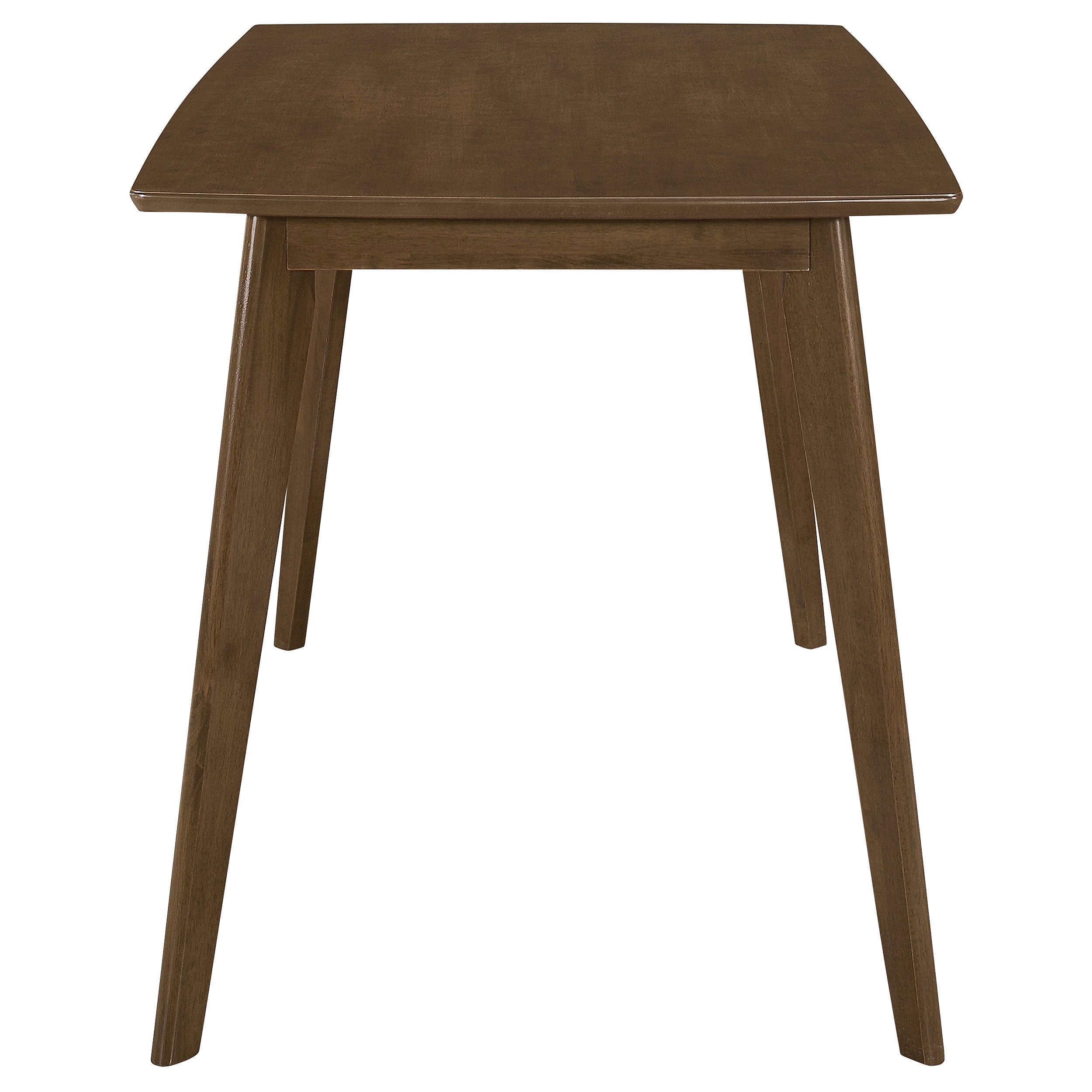 Retro Chestnut Dining Table with Angled Legs