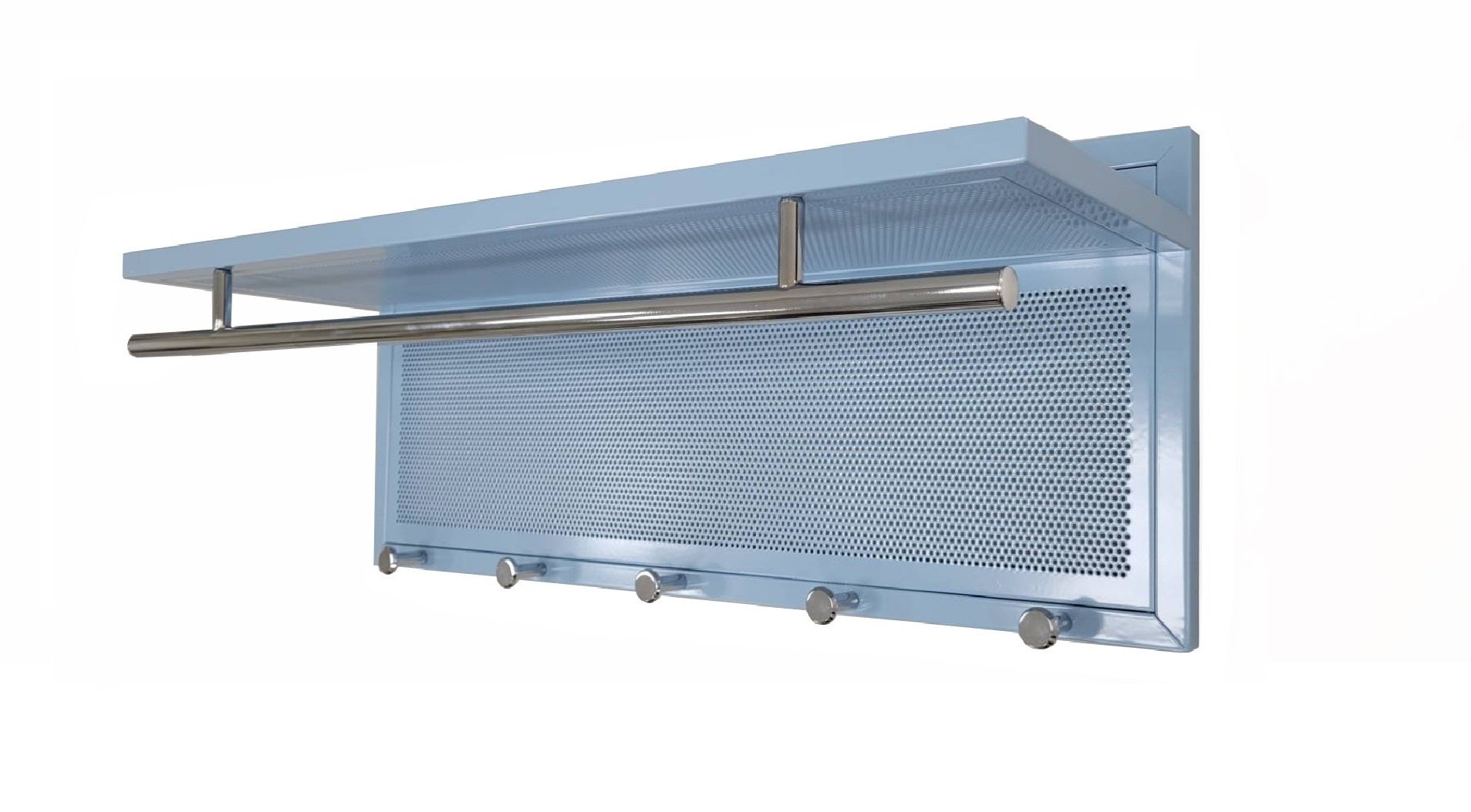 Esyspot Metal Powder Coating Hook Wall Mounted with Shelf
