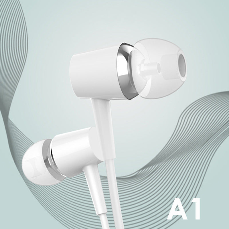 Round-hole Digital Version Wired In-ear Headphones