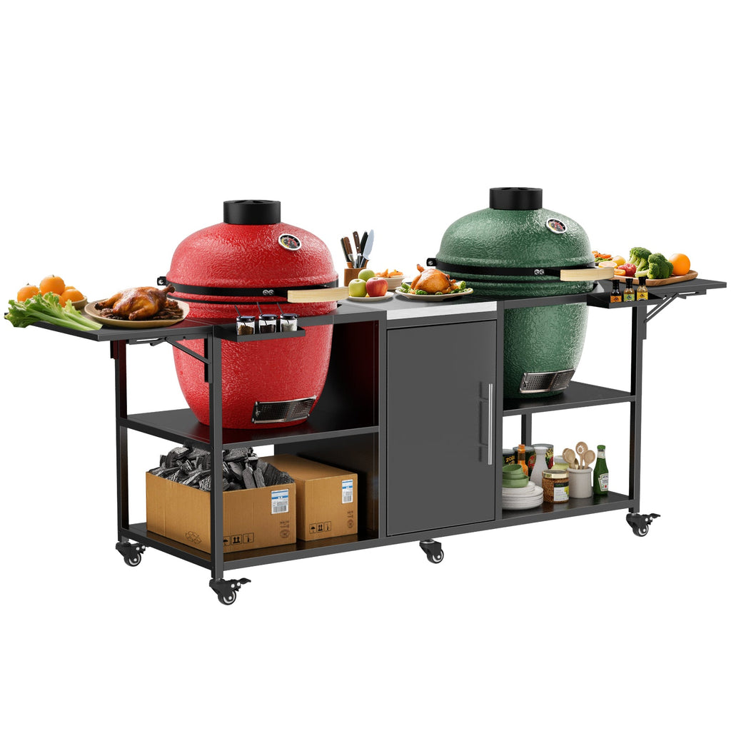 Outdoor Grill Cart for Two Big