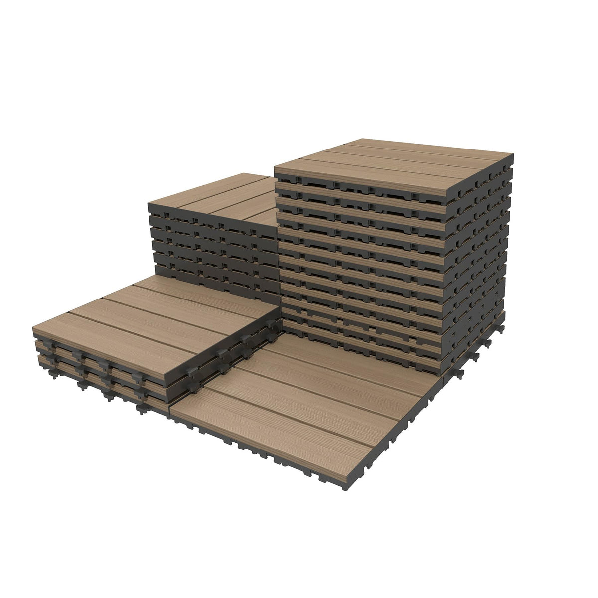 27 Pcs Interlocking Deck Tiles for Outdoor Use