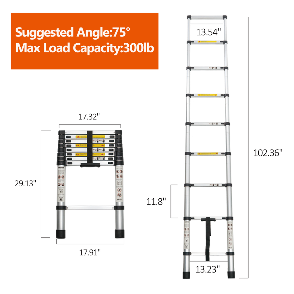 Telescoping Ladder 8.5FT