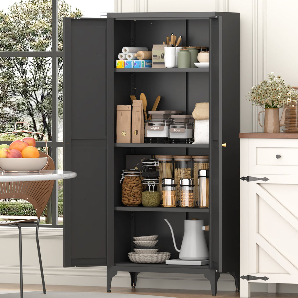 Metal Adjustable 2 Doors Storage Cabinet