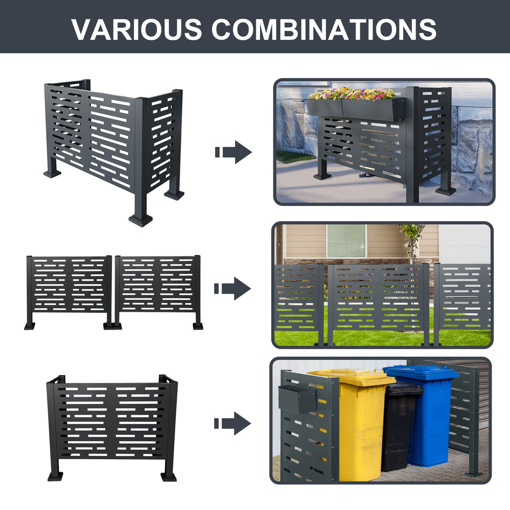 4ft x 2ft Air Conditioner Fence for Outdoor Units