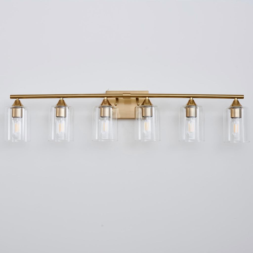 6-Light Brushed Bathroom Vanity Wall Light
