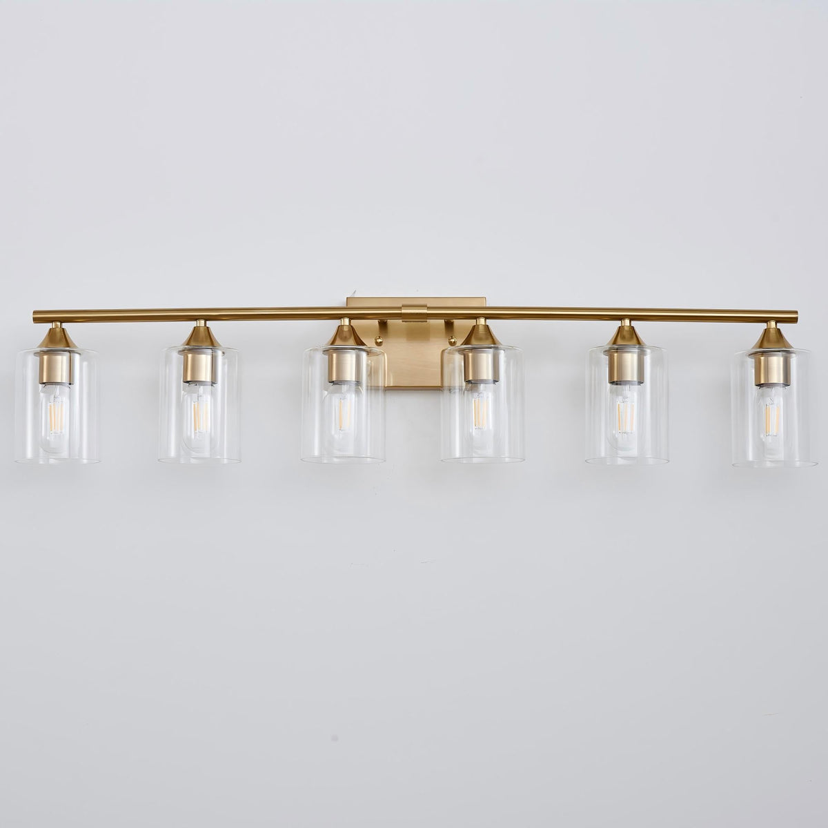 6-Light Brushed Bathroom Vanity Wall Light