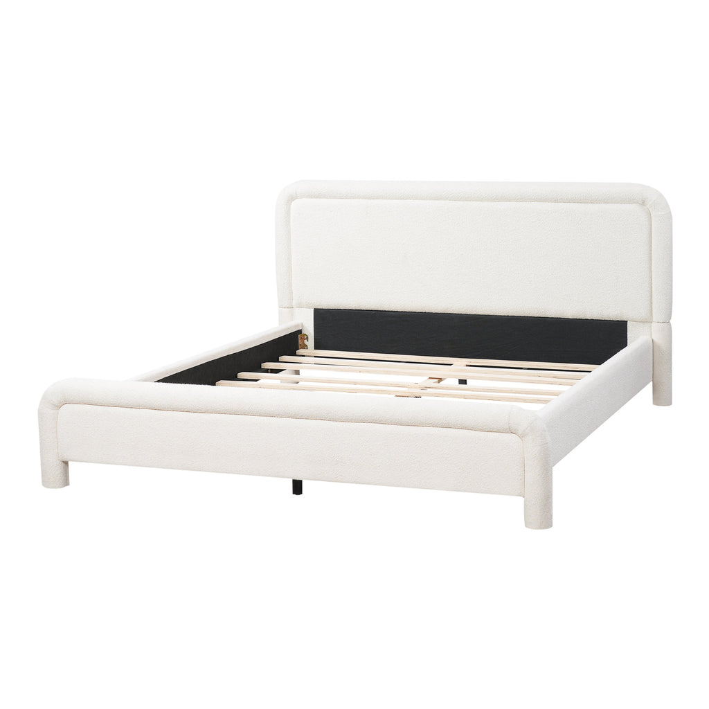 Queen Size Upholstered Platform Bed Frame