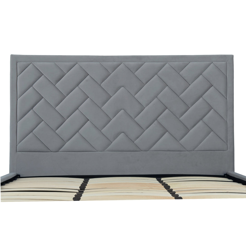 Crosby Upholstered Velvet King Bed