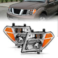 ANZO 2005-2008 Nissan Pathfinder Crystal Headlight Chrome Amber (OE Replacement) 111463