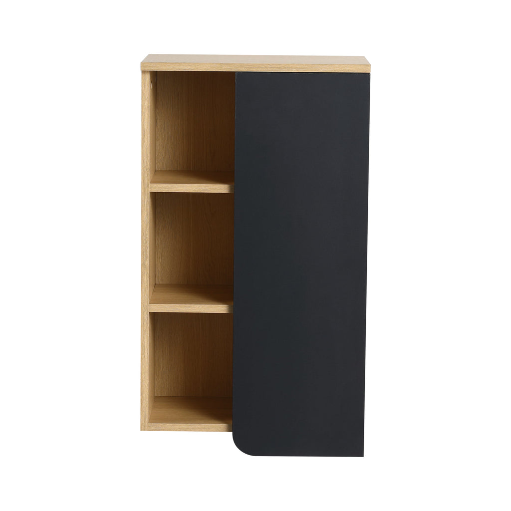 16" Wall-Mounted Bathroom Side Cabinet, Light
