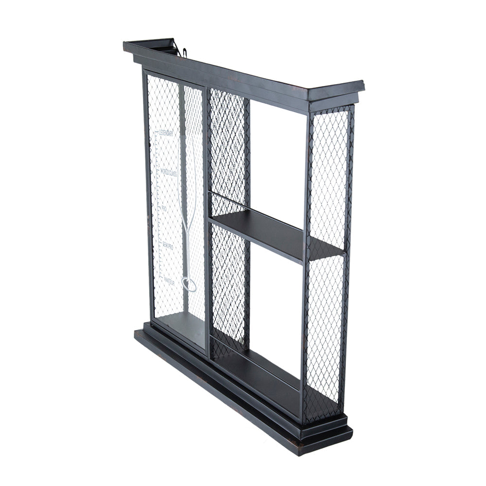 Stylish Black Wine Shelf