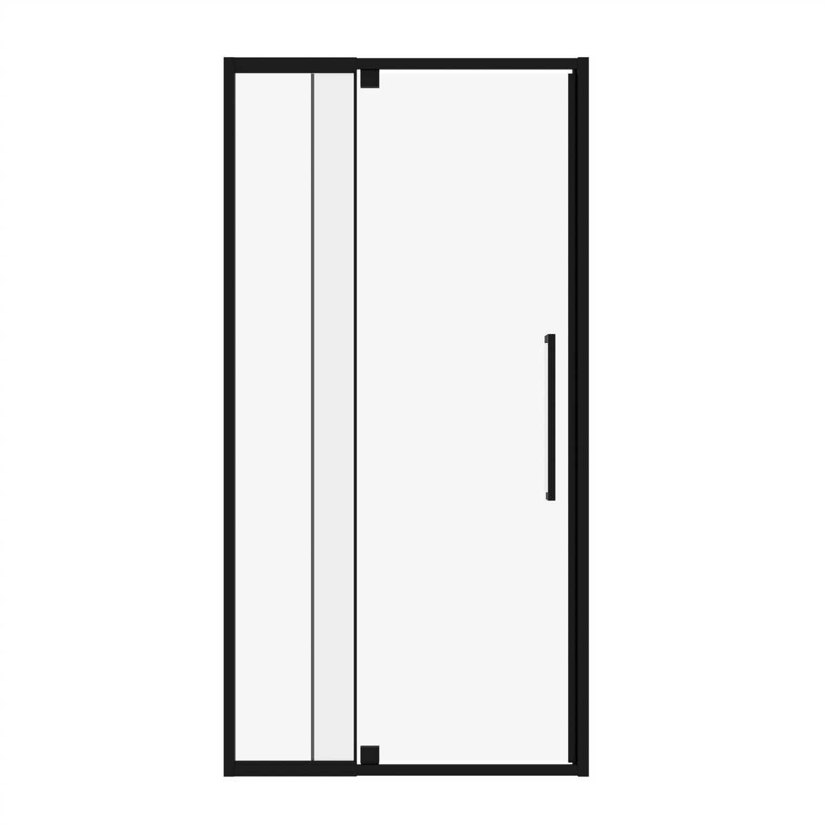 Semi-Frameless Pivot Hinged Glass Shower Door