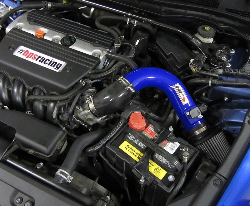 HPS Shortram Air Intake Kit 2008-2012 Honda Accord 2.4L, Blue