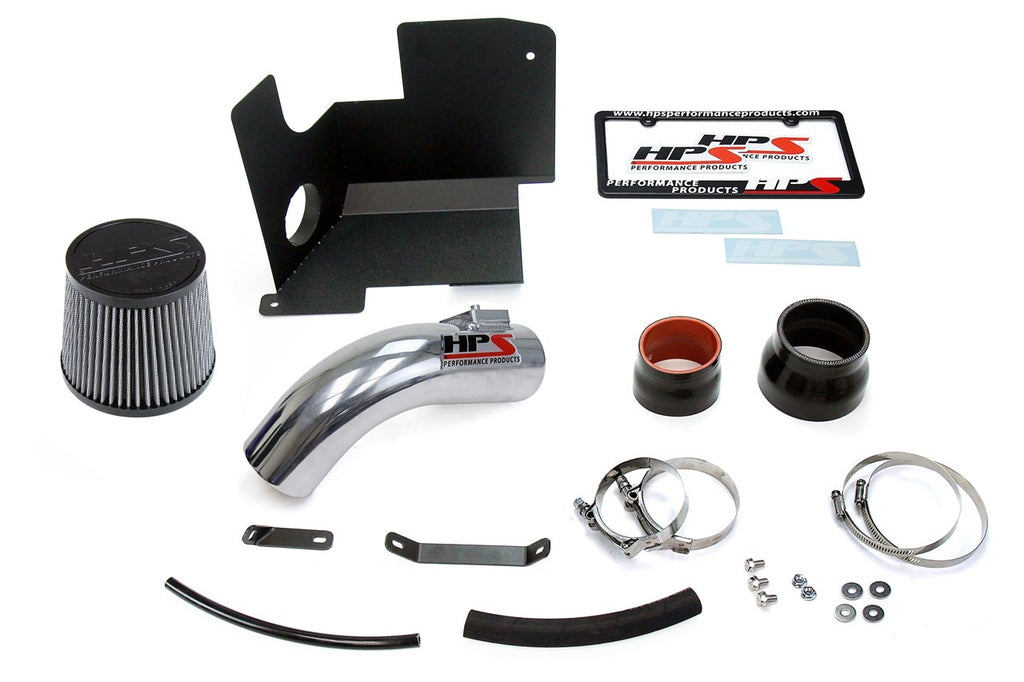 HPS Shortram Air Intake Kit 2013-2015 Acura ILX 2.4L, Includes Heat Shield, Polish