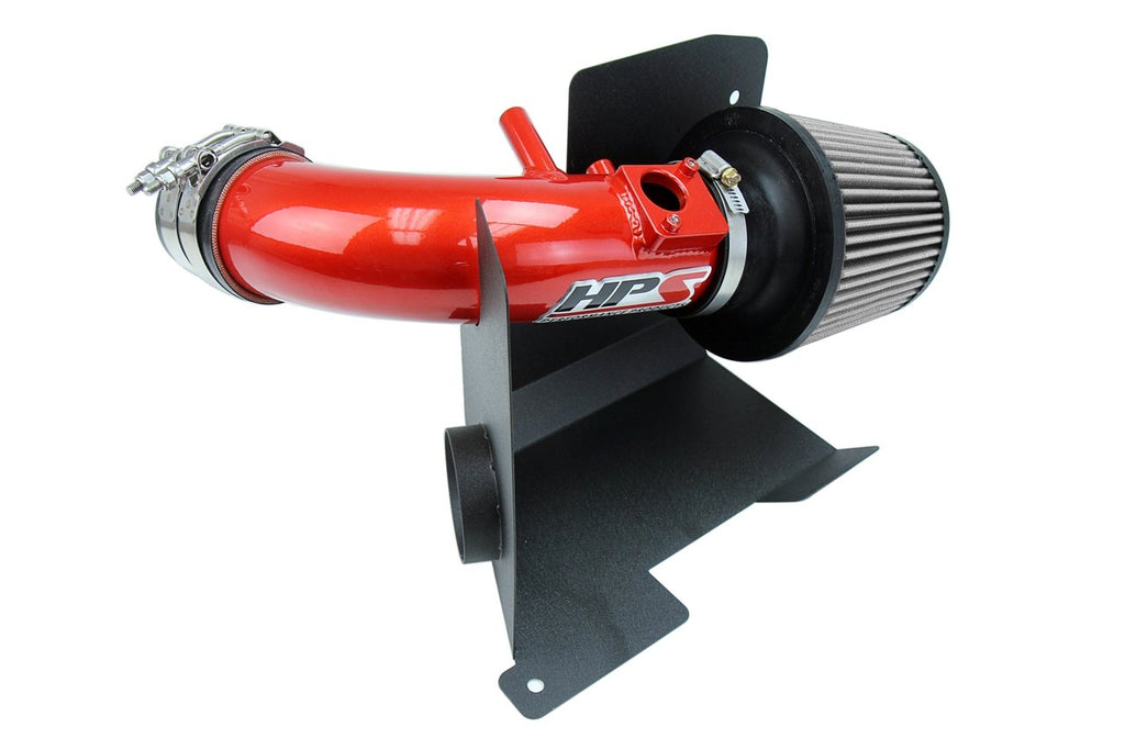 HPS Shortram Air Intake Kit 2013-2015 Acura ILX 2.4L, Includes Heat Shield, Red