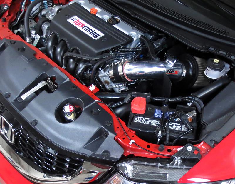 HPS Shortram Air Intake Kit 2012-2015 Honda Civic Si 2.4L, Includes Heat Shield, Red