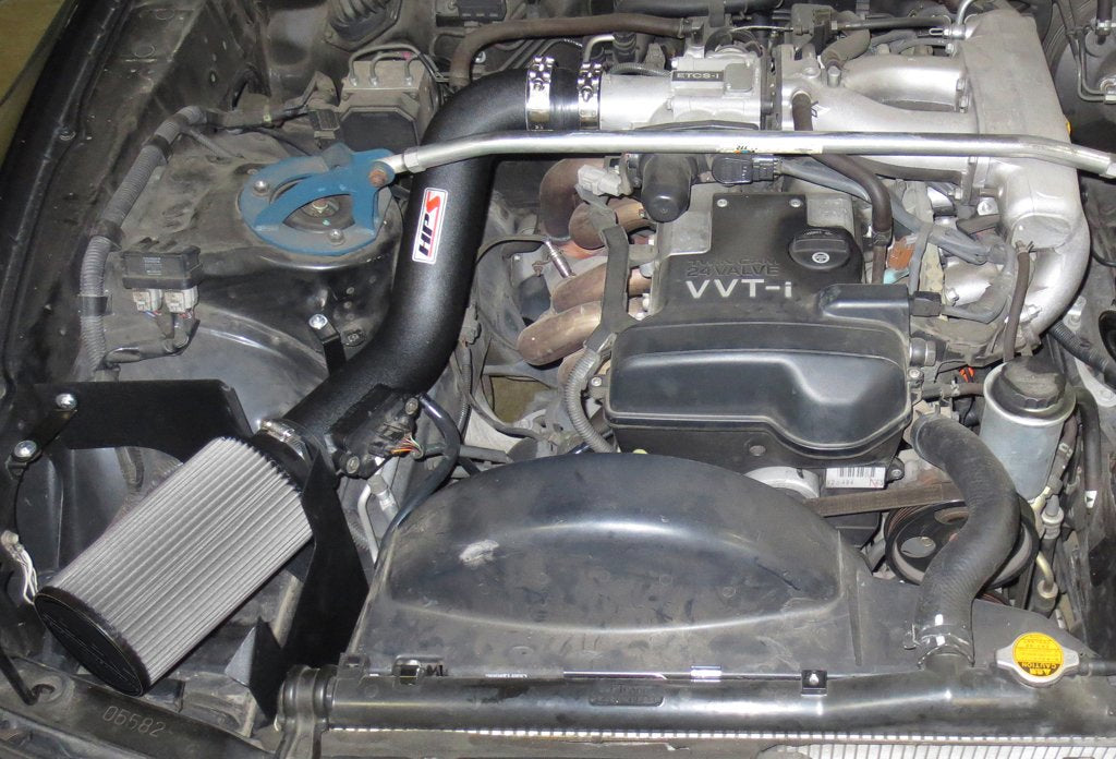 HPS Performance HPS Shortram Air Intake Kit 1997-1998 Toyota Supra Non Turbo 3.0L I6, Includes Heat Shield, 827-200