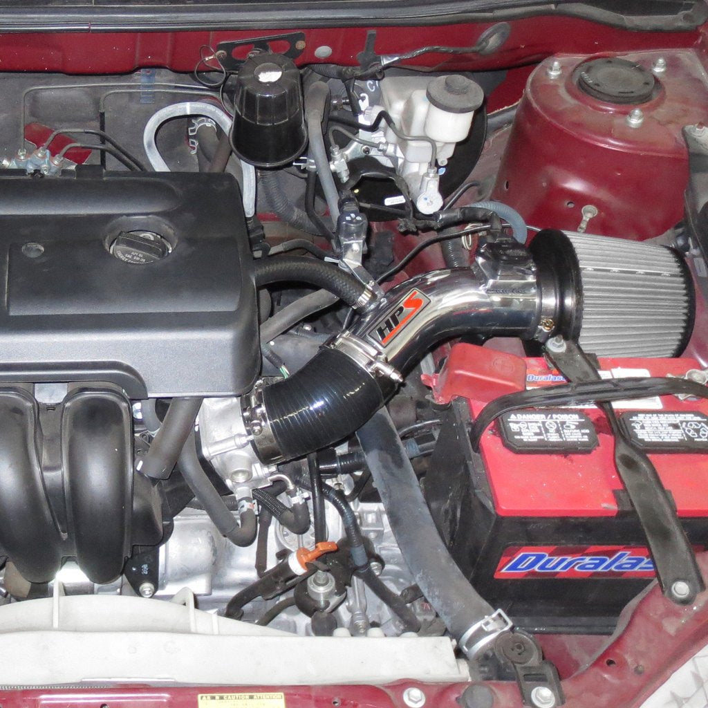 HPS Shortram Air Intake Kit 2005-2008 Toyota Corolla 1.8L, Polish