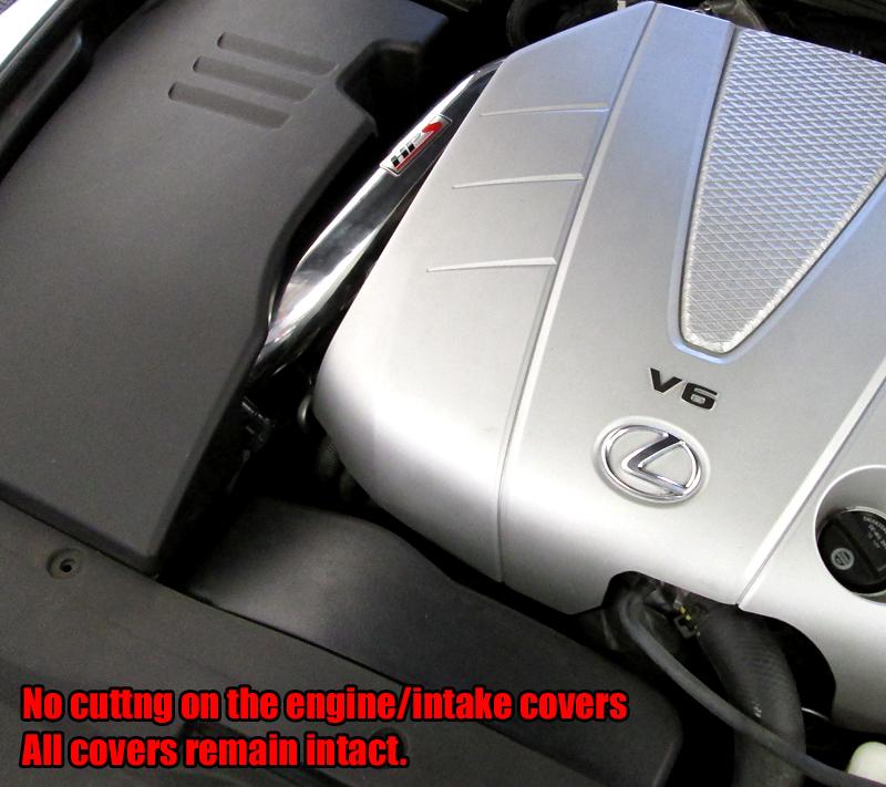 HPS Shortram Air Intake Kit 2006-2011 Lexus GS350 3.5L V6, Polish