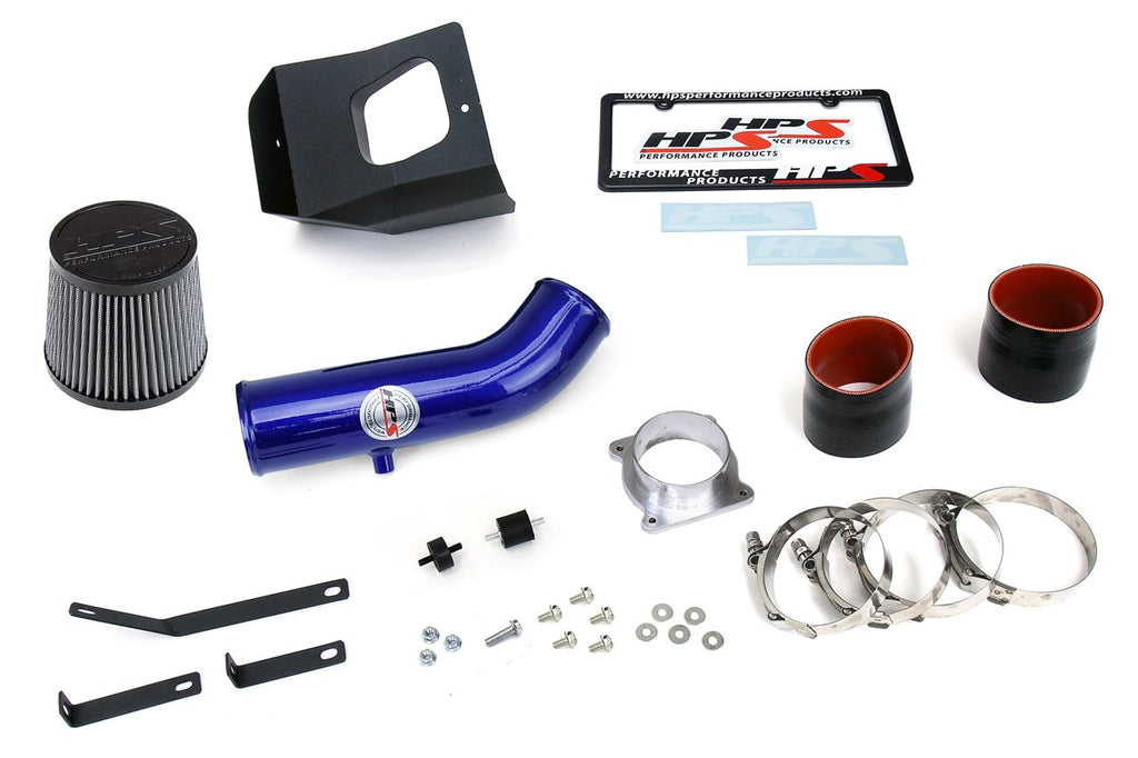 HPS Shortram Air Intake Kit 2003-2006 Nissan 350Z 3.5L V6, Includes Heat Shield, Blue