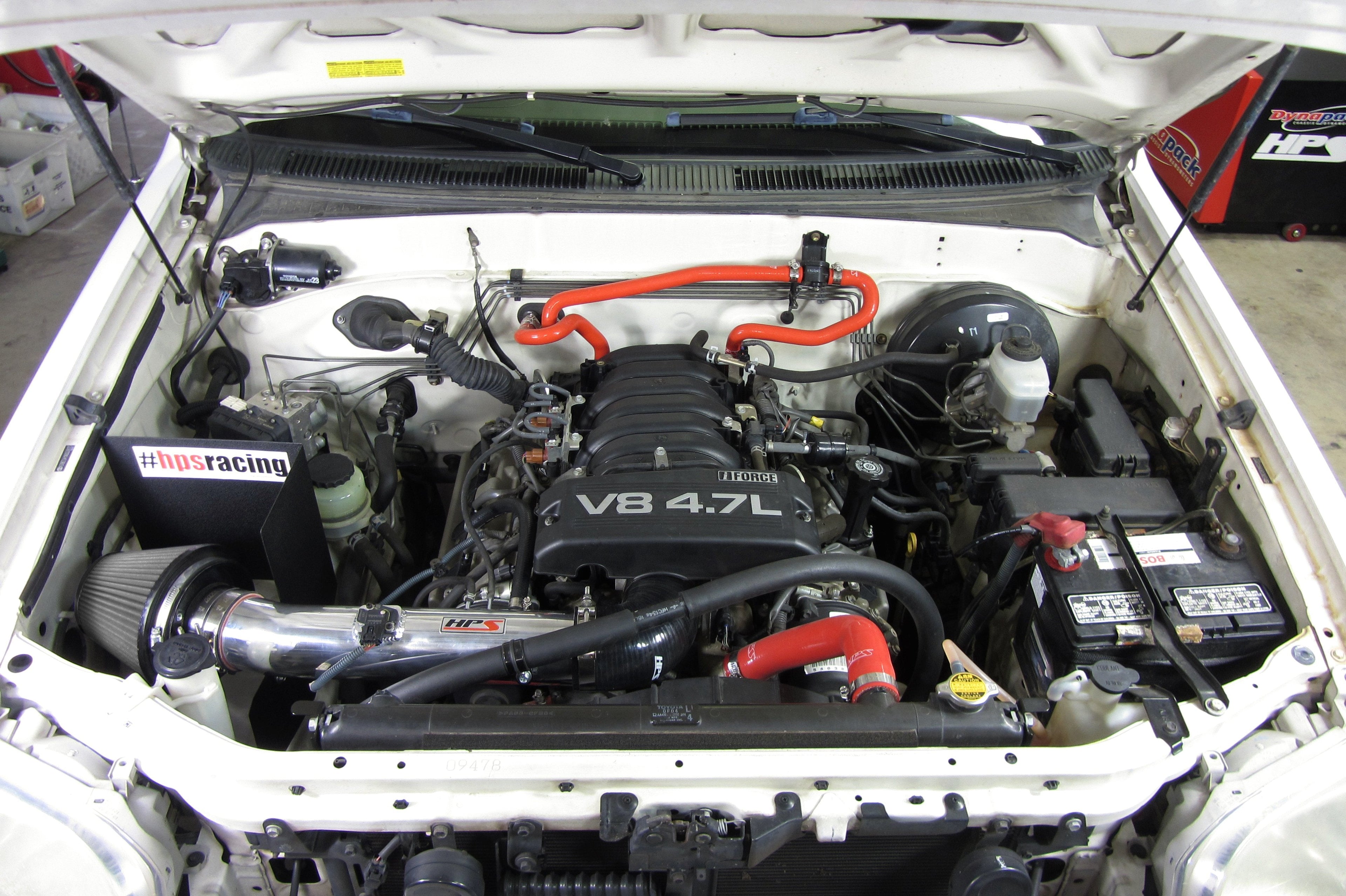 HPS Shortram Air Intake Kit 2005-2007 Toyota Sequoia 4.7L V8, Includes Heat Shield, Polish