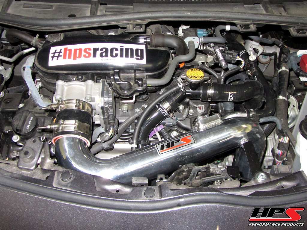 HPS Performance Products Shortram Air Intake Kit 2012-2015 Scion iQ 1.3L US-Spec, Red
