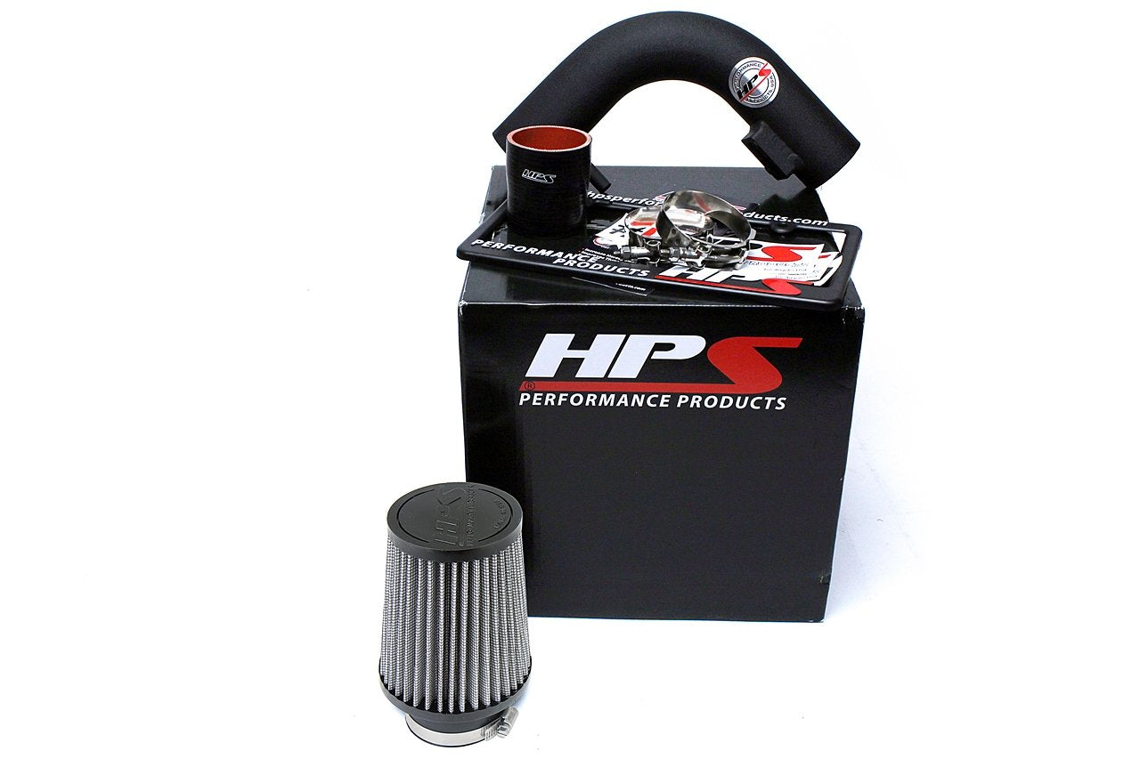 HPS Shortram Air Intake Kit 2012-2016 Nissan Versa 1.6L, Black