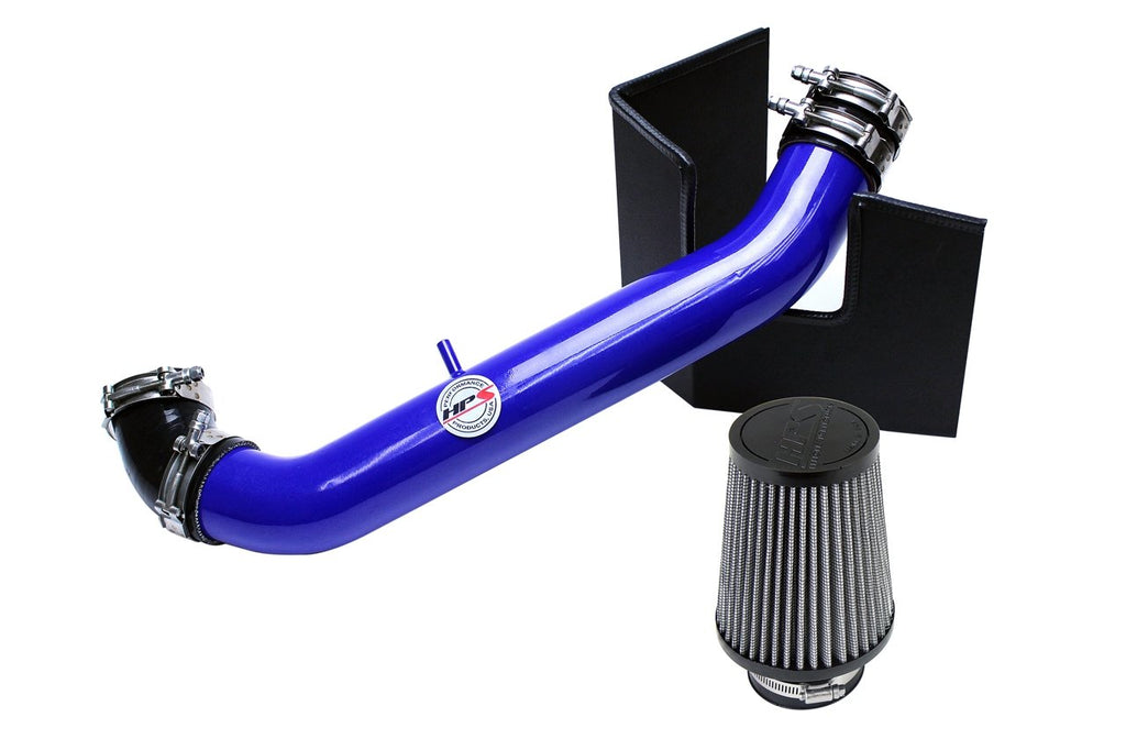HPS Shortram Air Intake Kit 1999-2005 Mazda Miata 1.8L Non Turbo, Includes Heat Shield, Blue
