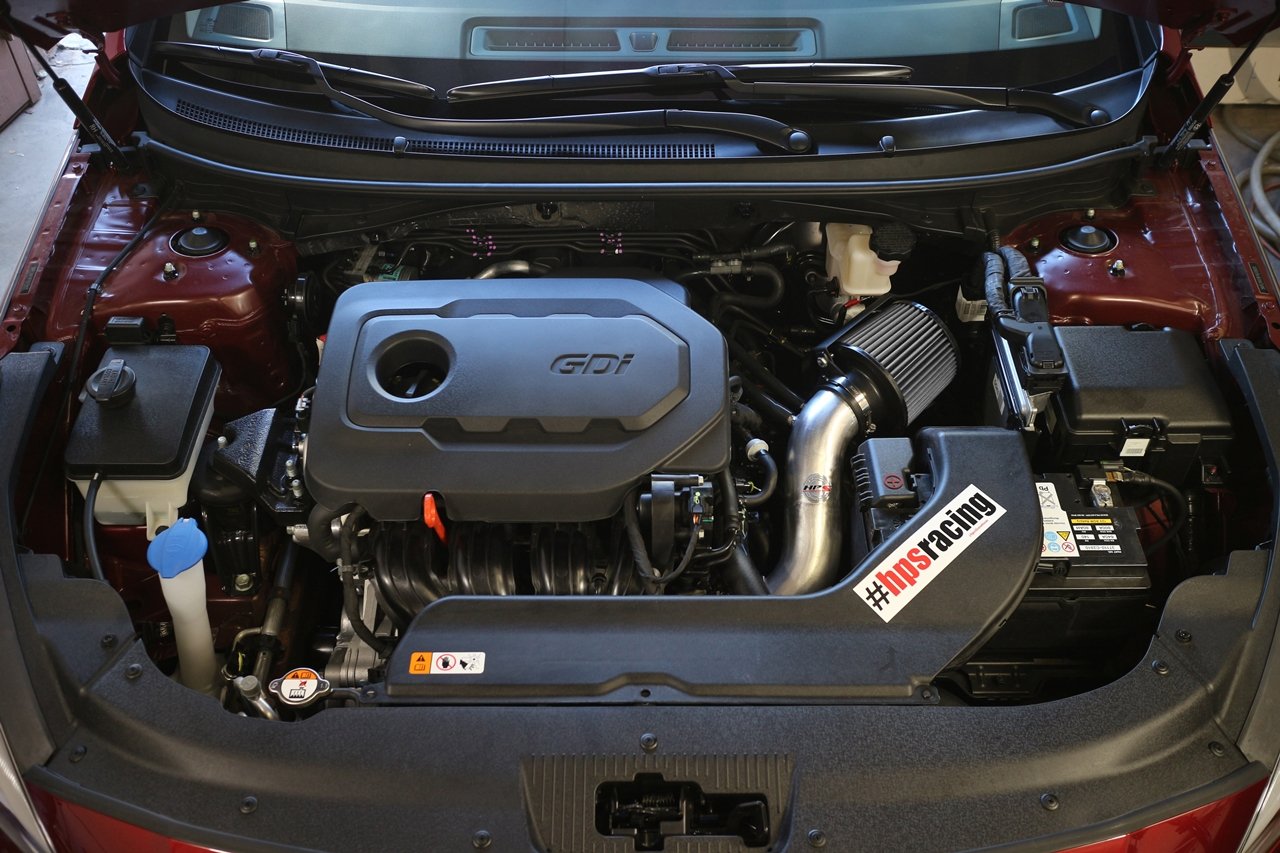 HPS Performance HPS Shortram Air Intake Kit 2015-2019 Hyundai Sonata 2.4L Non Turbo, Includes Heat Shield, 827-549