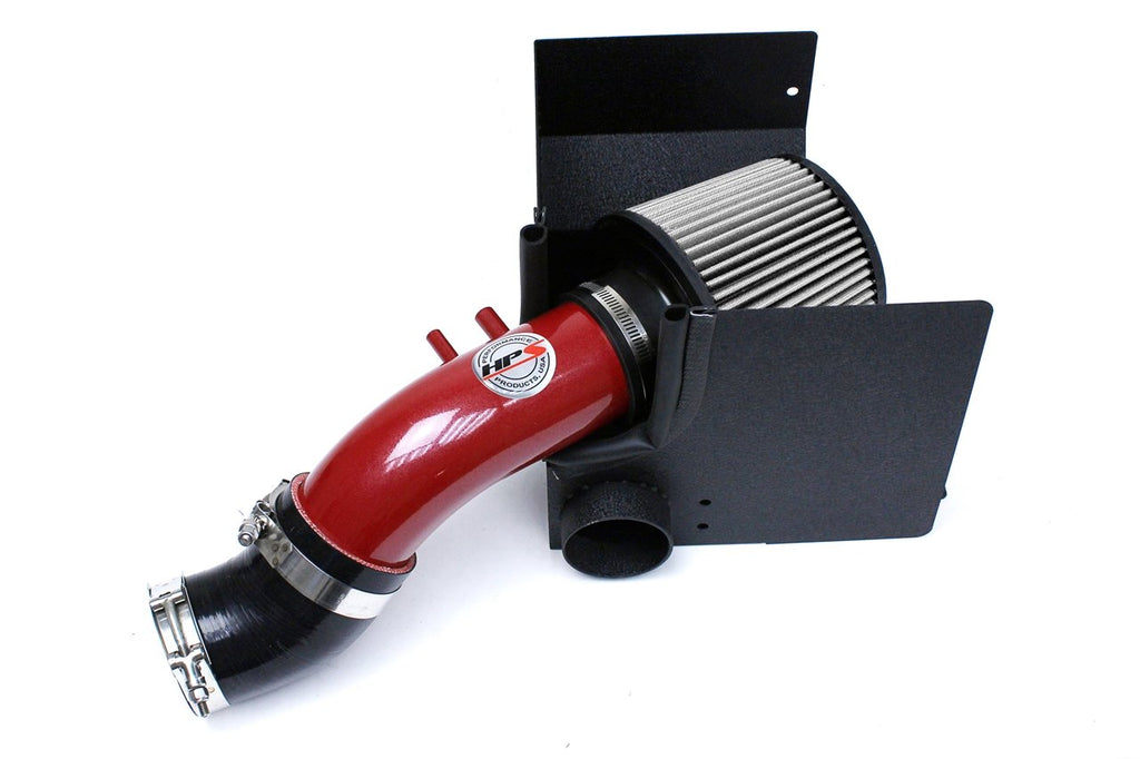 HPS Performance Products Shortram Air Intake Kit 2010-2013 Kia Forte Koup 2.4L, Includes Heat Shield, Red