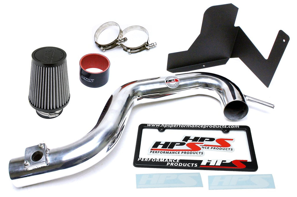 HPS Performance HPS Shortram Air Intake Kit 2010-2011 Subaru Legacy 2.5L Non Turbo, Includes Heat Shield, Polish