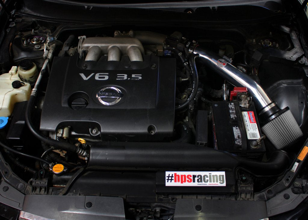 HPS Performance HPS Shortram Air Intake Kit 2004-2008 Nissan Maxima V6 3.5L, Includes Heat Shield, 827-558