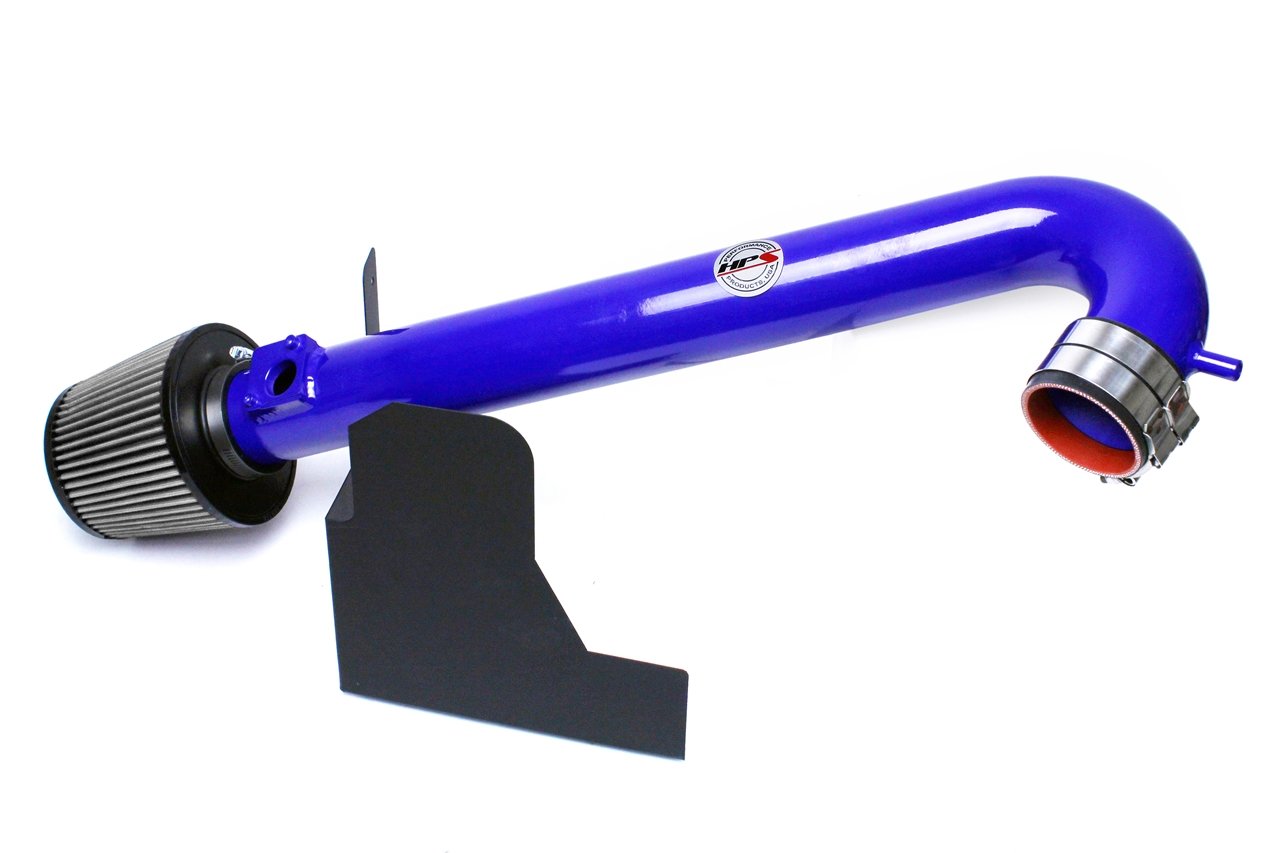 HPS Shortram Air Intake Kit 2011-2016 Subaru Forester 2.5L Non Turbo, Includes Heat Shield, Blue