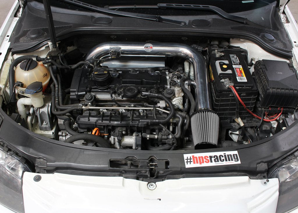 HPS Shortram Air Intake Kit 2006-2008 Volkswagen EOS 2.0T Turbo FSI Auto Trans., Includes Heat Shield, Black