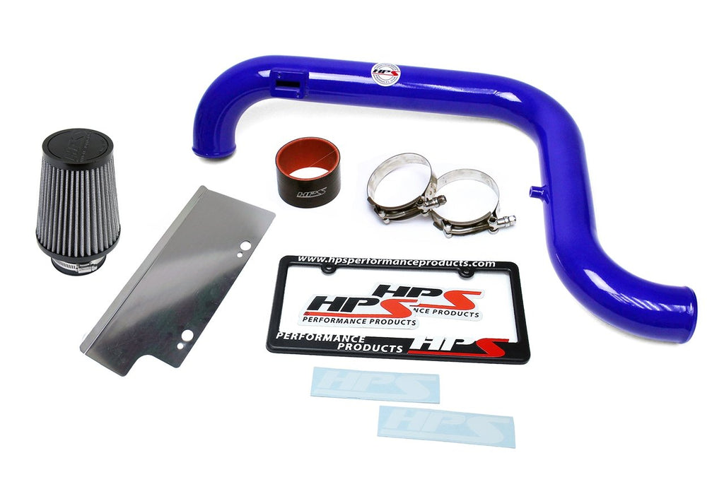 HPS Shortram Air Intake Kit 2006-2008 Volkswagen Passat 2.0T Turbo FSI Manual Trans., Includes Heat Shield, Blue