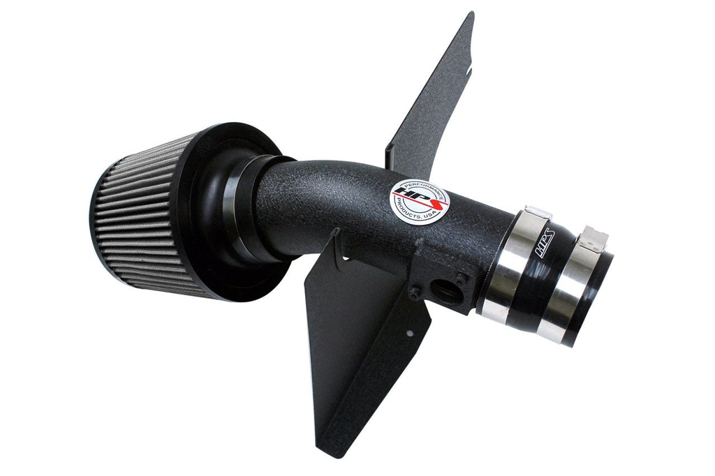 HPS Shortram Air Intake Kit 2008-2014 Subaru WRX 2.5L Turbo, Includes Heat Shield, Black