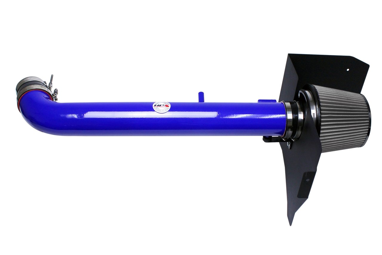 HPS Shortram Air Intake Kit 2005-2012 Nissan Pathfinder 4.0L V6, Includes Heat Shield, Blue