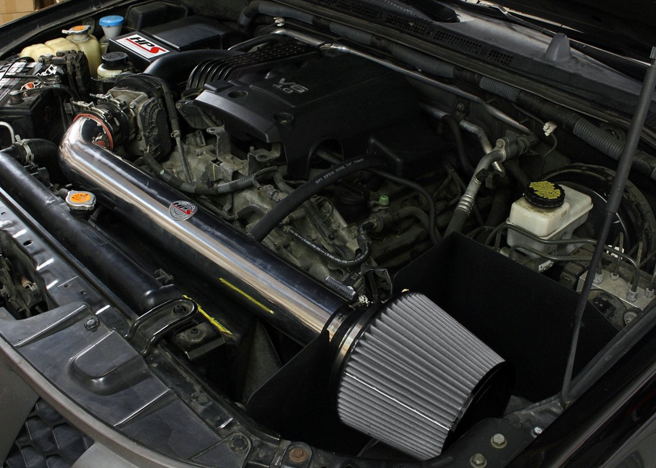 HPS Performance HPS Shortram Air Intake Kit 2005-2012 Nissan Pathfinder 4.0L V6, Includes Heat Shield, 827-567